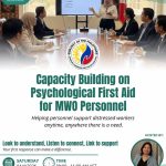 Capacity Building on Psychological First Aid for MWO Personnel